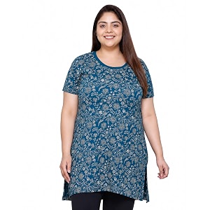 In Love Womens All-Over Printed Cotton Plus