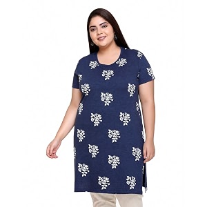 In Love Womens All-Over Printed Cotton Plus