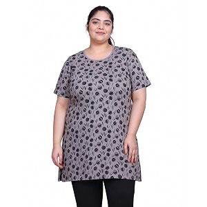 In Love Womens All-Over Printed Cotton Plus