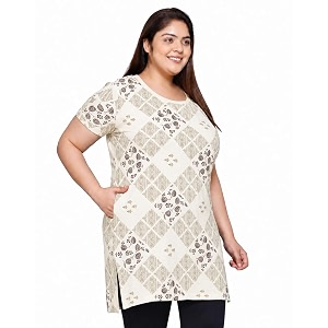 In Love Womens All-Over Printed Cotton Plus