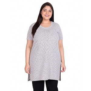 In Love Womens All-Over Printed Cotton Plus