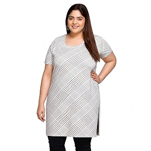 In Love Womens All-Over Printed Cotton Plus