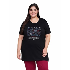 In Love Womens Plus Size Longline T-Shirt