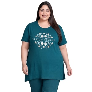 In Love Womens Plus Size Longline T-Shirt