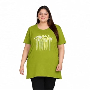 In Love Womens Plus Size Longline T-Shirt