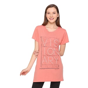 In Love Womens Plus Size Longline T-Shirt