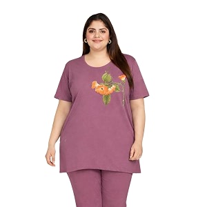 In Love Womens Plus Size Longline T-Shirt