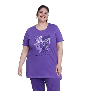 In Love Womens Plus Size Longline T-Shirt