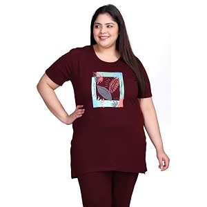 In Love Womens Plus Size Longline T-Shirt
