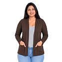 In Love Women39s Solid Open Front Shrug