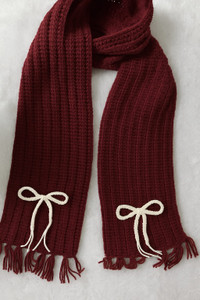 loveandloopby mk self design pure wool girls scarf