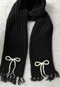 Loveandloopby MK Self Design Pure Wool Girls Scarf