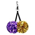 Lovecheer 1/2/5PCS Pom Pom Holder for Backpack Cheer Protect Cheerleading Pompoms and Bow Holder Cheerleader Team Tags Sports Team Cheerleading Essentials