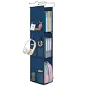 LOVEGRASS Locker Organizer, Locker Shelf with Side Pockets, Navy Blue