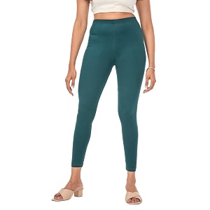 Loveit Womens Solid Viscose Slim Fit Ankle