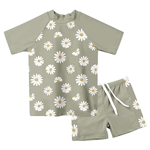 Lovekider Girls Swimsuits 2 Piece Rash Guard