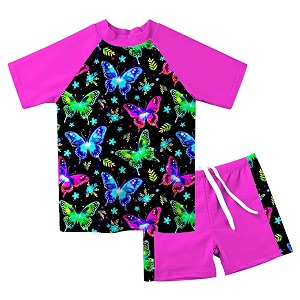 Lovekider Girls Swimsuits 2 Piece Rash Guard