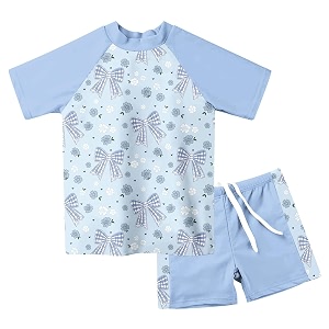 Girls Swimsuits 2 Piece Rash Guard Liner