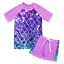 Girls Swimsuits 2 Piece Rash Guard Liner