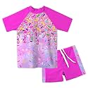 Lovekider Girls Swimsuits 2 Piece Rash Guard