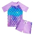 Lovekider Girls Swimsuits 2 Piece Rash Guard