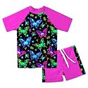 Lovekider Girls Swimsuits 2 Piece Rash Guard