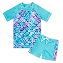 Lovekider Girls Swimsuits 2 Piece Rash Guard