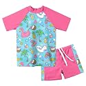 Lovekider Girls Swimsuits 2 Piece Rash Guard