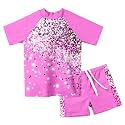 Lovekider Girls Swimsuits 2 Piece Rash Guard
