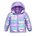 Lovekider Girls Winter Coat Shiny Gradient Lightweight Puffer Jacket 4-12Y