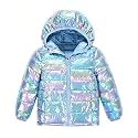 Lovekider Girls Winter Coat Shiny Gradient Lightweight Puffer Jacket 4-12Y