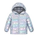 Lovekider Girls Winter Coat Shiny Gradient Lightweight Puffer Jacket 4-12Y