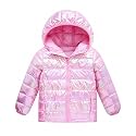 Lovekider Girls Winter Coat Shiny Gradient Lightweight Puffer Jacket 4-12Y