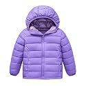 Lovekider Girls Winter Coat Shiny Gradient Lightweight Puffer Jacket 4-12Y