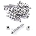 Loveless Fasteners for DIY Handles &amp; Knife Handle Repair - USA Size (0.312 x 8-32US x 1.15 Inch) - (Stainless Steel/Stainless Steel) - (10 Pk)