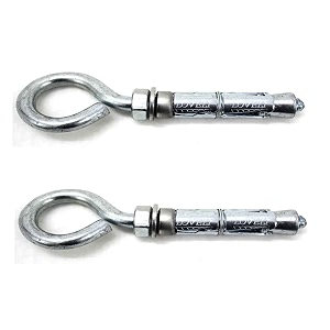lovely 12x150 mm mild steel rawal bolt heavy duty with hook eyelet fan hook size- set of 2