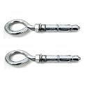 LOVELY® 12x150 MM Mild Steel Rawal Bolt Heavy Duty with Hook Eyelet Fan Hook Size- Set of 2