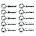 LOVELY® 6x75 MM Mild Steel Rawal Bolt Heavy Duty With Hook Eyelet Size- Set of 10