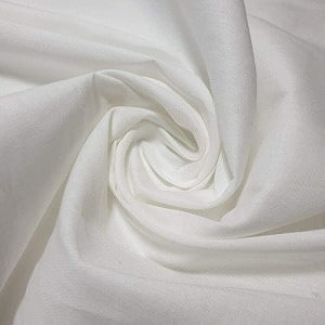 Pure White Cotton Poplin Fabric for Dresses