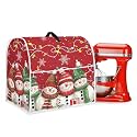 Lovely Snowman Stand Mixer Covers for Kitchen Aid 6-8 Quart Christmas Theme Cover Universal Kitchen Small Appliance Covers Christmas Decorations