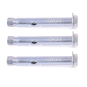 lovely wedge expansion fastener special heavy duty bolt size 12 mm length 125 mm drill dia 18 mm pack of 3 pcs