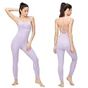 LOVESOFT Workout Jumpsuits for Women Sleevesless Bodycon Backless Unitard