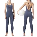LOVESOFT Workout Jumpsuits for Women Sleevesless Bodycon Backless Unitard