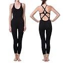 LOVESOFT Workout Jumpsuits for Women Sleevesless Bodycon Backless Unitard