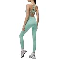LOVESOFT Workout Jumpsuits for Women Sleevesless Bodycon Backless Unitard