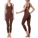 LOVESOFT Workout Jumpsuits for Women Sleevesless Bodycon Backless Unitard
