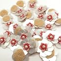 2cm Zardosi Embroidery Patch Work Flower Design Sew On Applique Patches for Clothes, Blouse, Dress, Jackets, Saree (25pcs, L-223)