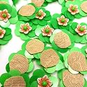 2cm Zardosi Embroidery Patch Work Flower Design Sew On Applique Patches for Clothes, Blouse, Dress, Jackets, Saree (25pcs, L-222)