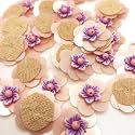 2cm Zardosi Embroidery Patch Work Flower Design Sew On Applique Patches for Clothes, Blouse, Dress, Jackets, Saree (L-229, 25pcs)