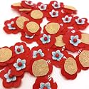 2cm Zardosi Embroidery Patch Work Flower Design Sew On Applique Patches for Clothes, Blouse, Dress, Jackets, Saree (25pcs, L-220)